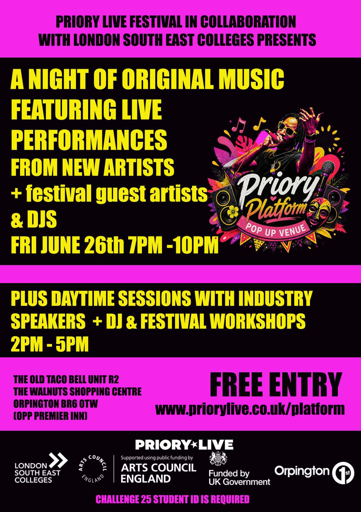 Priory Live Platform flyer